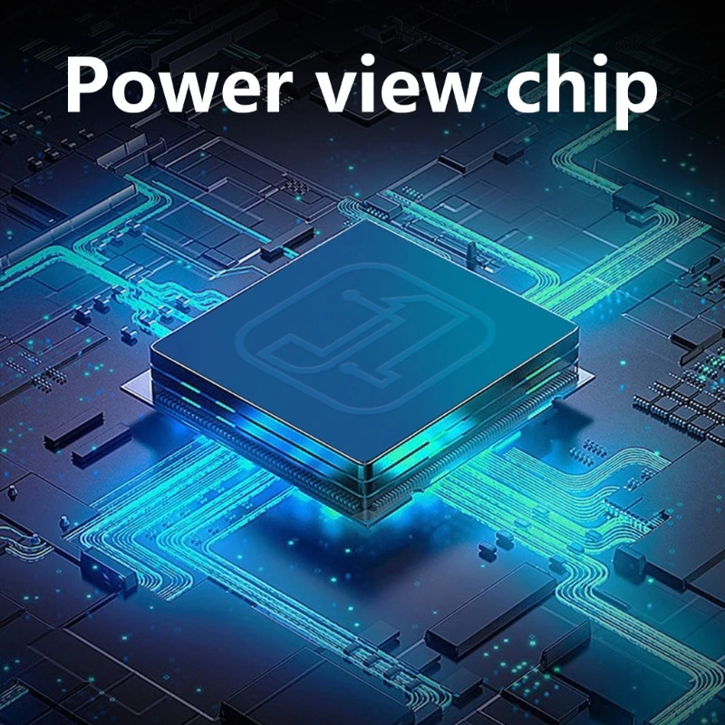 Q1W2 Flexibilidade 180 Graus Tipo C Adaptador Digital Power Display para Uso Pesado