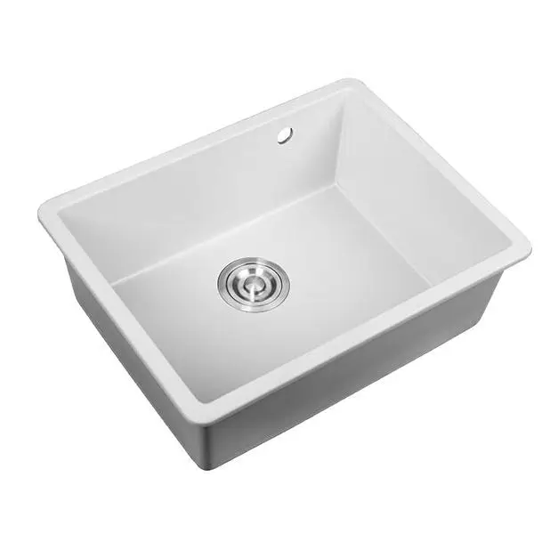 

White quartz stone sink, kitchen sink