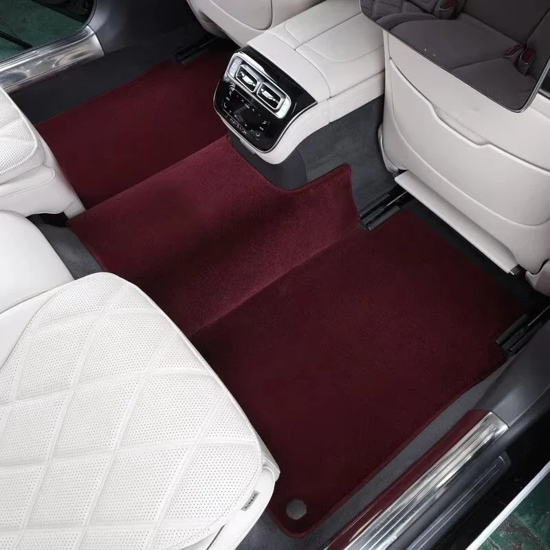 Wholesale Custom Size Color  Wool Car Floor Mat 5 Pieces Car Carpet Foot Mats for