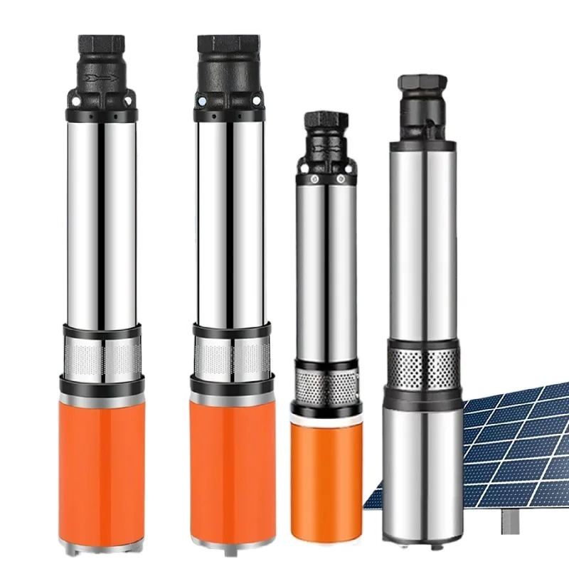 12V24V48V【6m³/h】25m Solar DC submersible pump, high lift deep well pump, marine battery pump