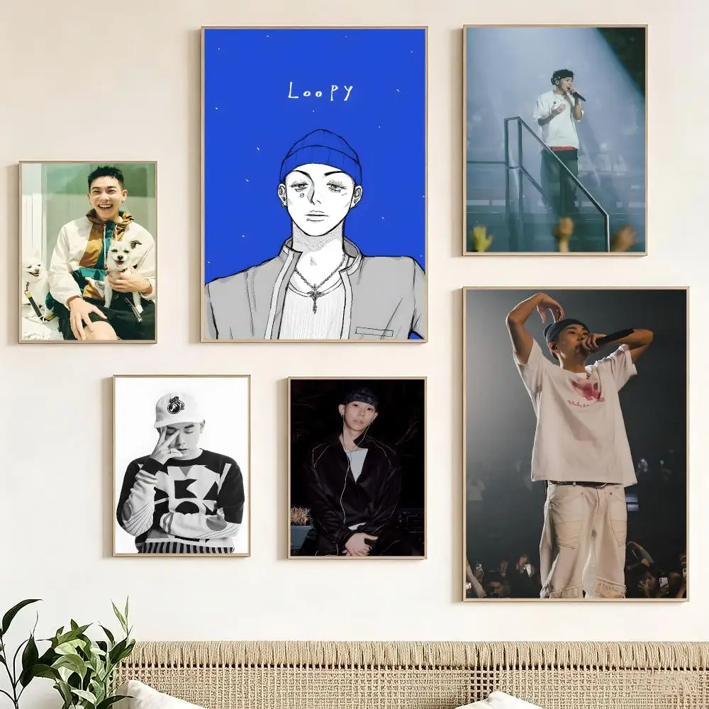 Rapper L-Loco Poster impermeable para el hogar sala de estar dormitorio bar decoracion estetica