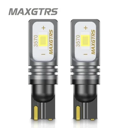 2x T10 CANBUS No ERROR W5W 168 194 3570 Chip LED 72W Auto Indicator Replacement Light Wedge Parking Bulbs Lamps Car Light Source