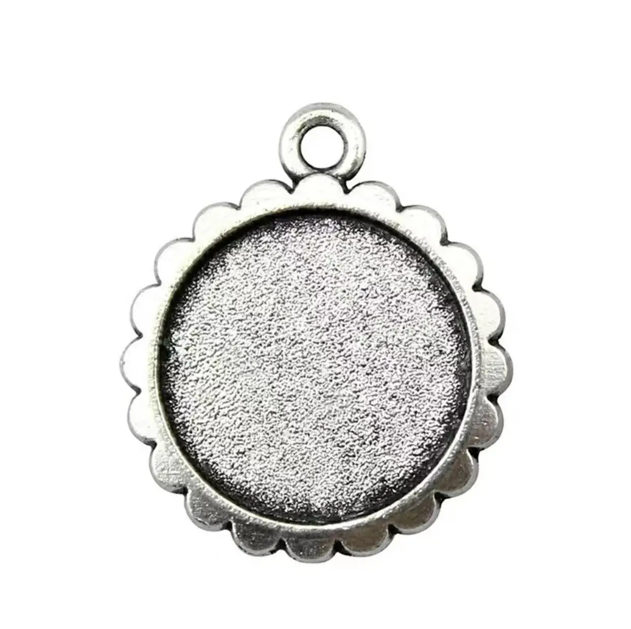 

5pcs inner size 16mm Zinc alloy metal flower cabochon setting for jewelry making HW3295