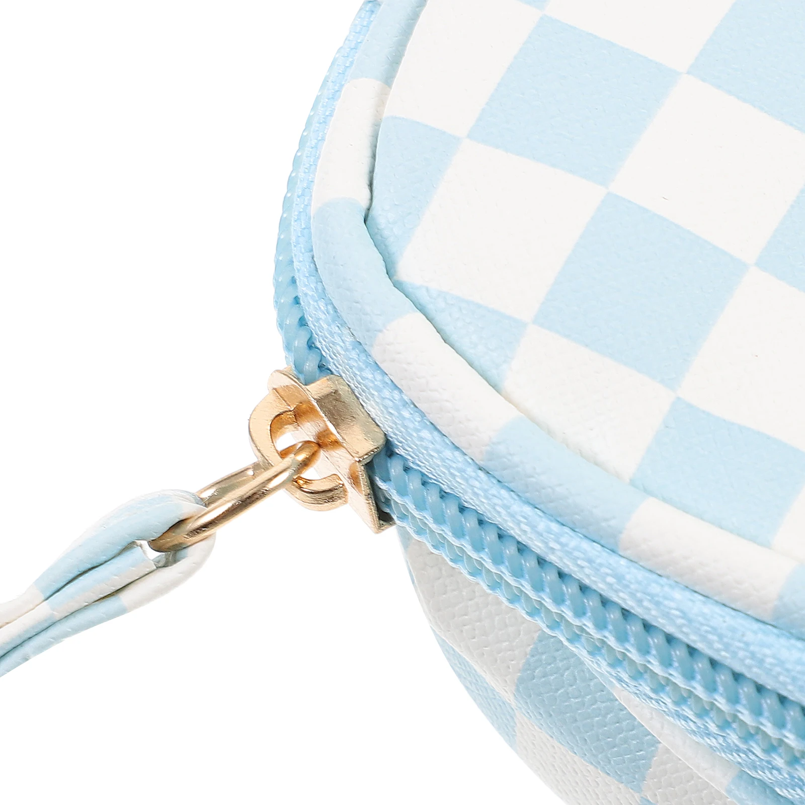 

Checkerboard Storage Bag Portable Sanitary Napkin Pouch For Feminine Products Pu Multi-Function Small Organizer Pad Lipstick