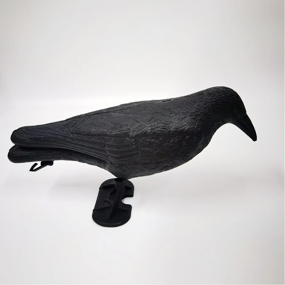 2024 Simulation Black Crow Raven Bird Repellent Pest Control PigeonRepellent Garden Decoration Outdoor Decoracion Accessories