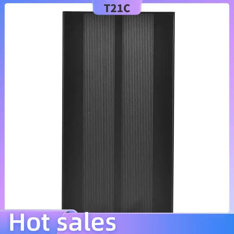 

T21C Project Box Electronic Case Enclosure,Aluminum Alloy Sand Black DIY Protective Housing 55X106x200mm