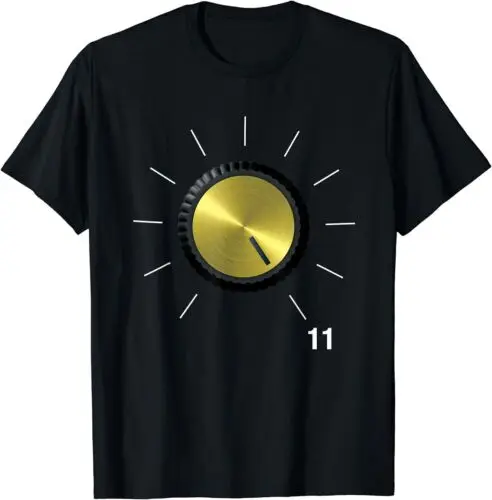 These Go To Eleven - Vintage Tube Amp Volume Knob T-Shirt