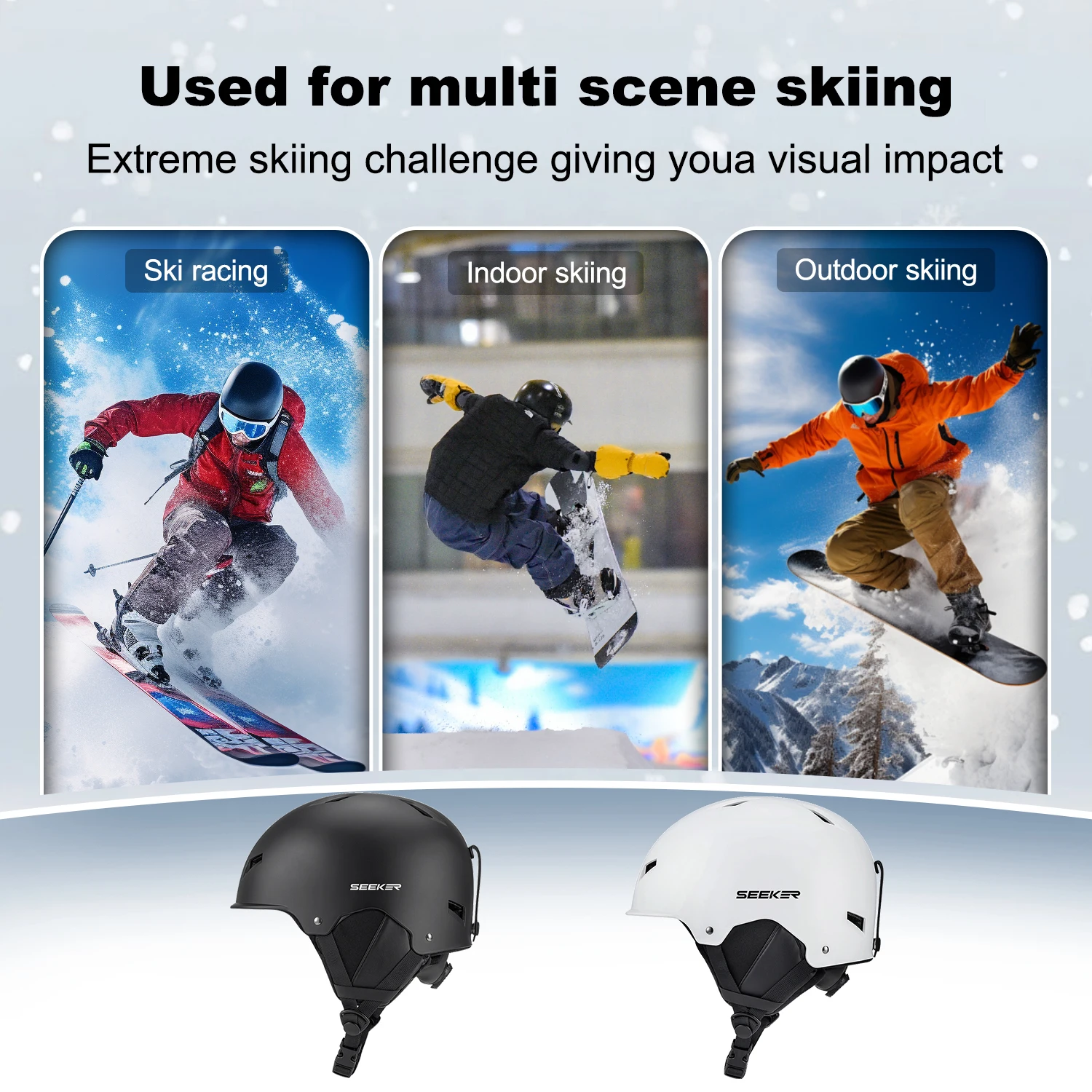 Casco da Sci Invernale SEEKER - Ski Helmet With Integrated Visor recensione e prezzo