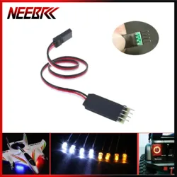 RC Light 3CH Control Panel Switch System Turn On/Off Remote Strobe Breathe for 1/10 1/8  Model Vehicle Car Crawler Traxxas Part