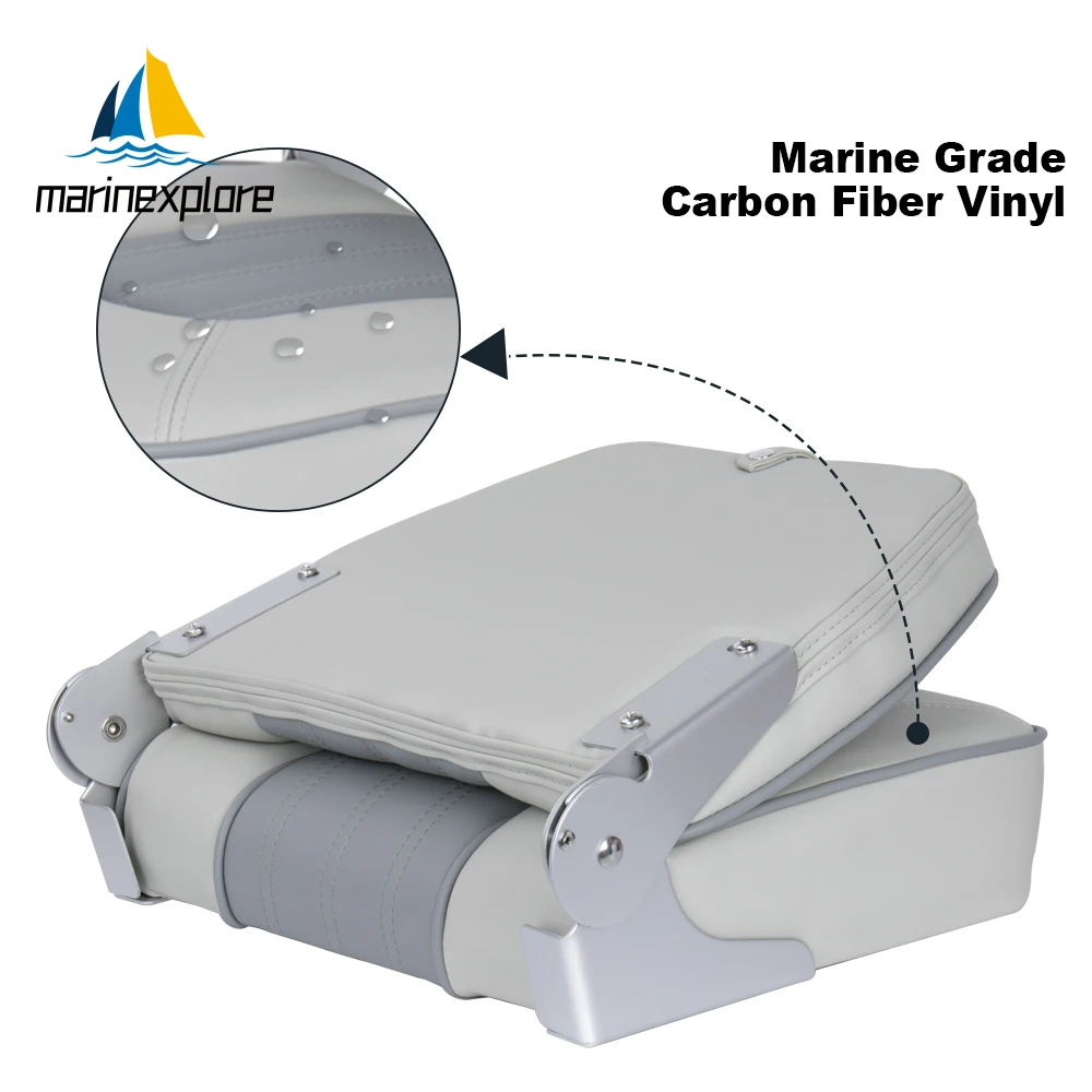 Marine Fishing pro Folding Boat Seat PVC Casting Deck Chair Accessory for Lanchas Boats And Speedboats - Adjustable Boat Seat