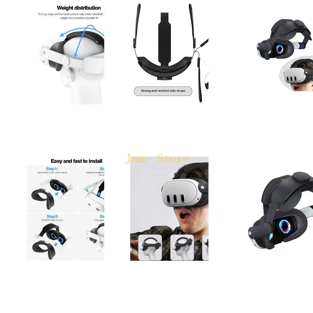 

LX0B Ergonomic Top Support For Virtual Reality Device And Reduces Pressure On Face
