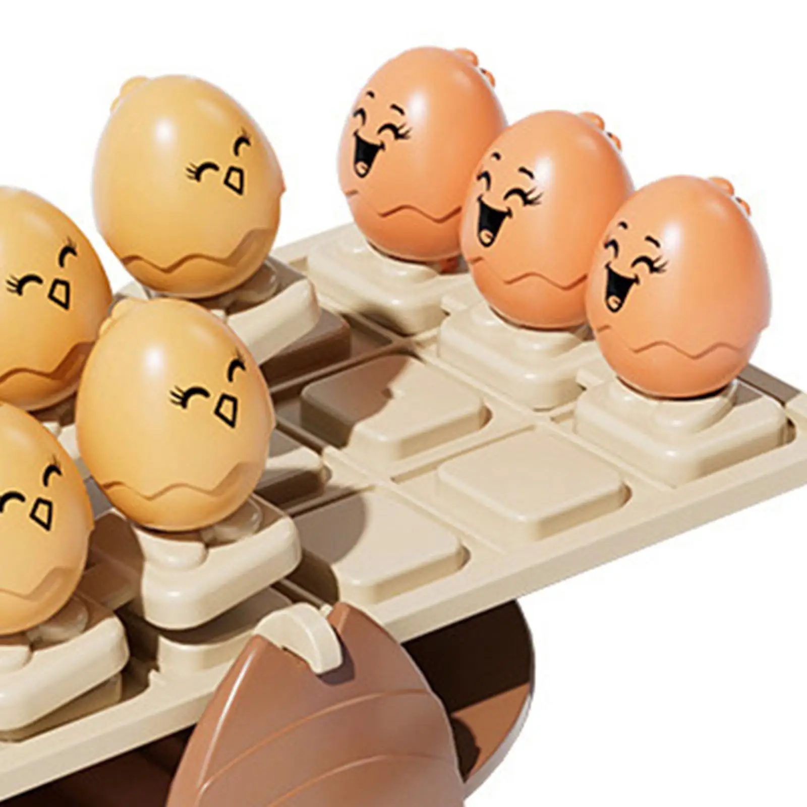 Juguetes de matemáticas para equilibrio de huevos para niños, actividades de aprendizaje, juguetes educativos, balancín de huevos para niños de 3 4 y 5 años