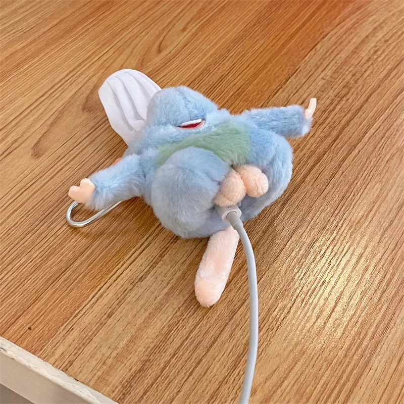 ل AirPods Pro 2nd حافظة لطيف أفخم راتاتوي ريمي غطاء ل AirPods 4 3 2 1 فتاة المفاتيح سماعة شحن صندوق قلادة هدية