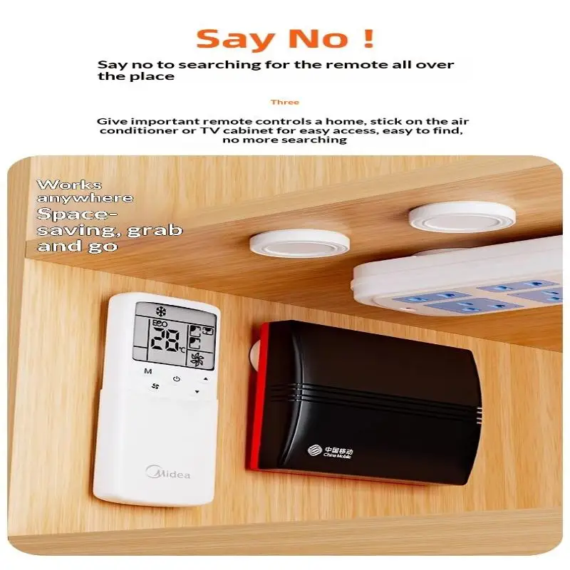 TV Air Conditioning Remote Control Magnetic Sticker Remote Control Storage Suction Magnetic Hook No-Drill Wall-Mounted Sticker