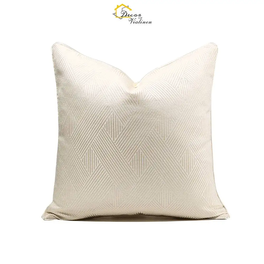 New Arrival White Farmhouse Throw Pillow Covers Decorative Pillow Cases For Couch Bed and Chair 18 x 18 inches