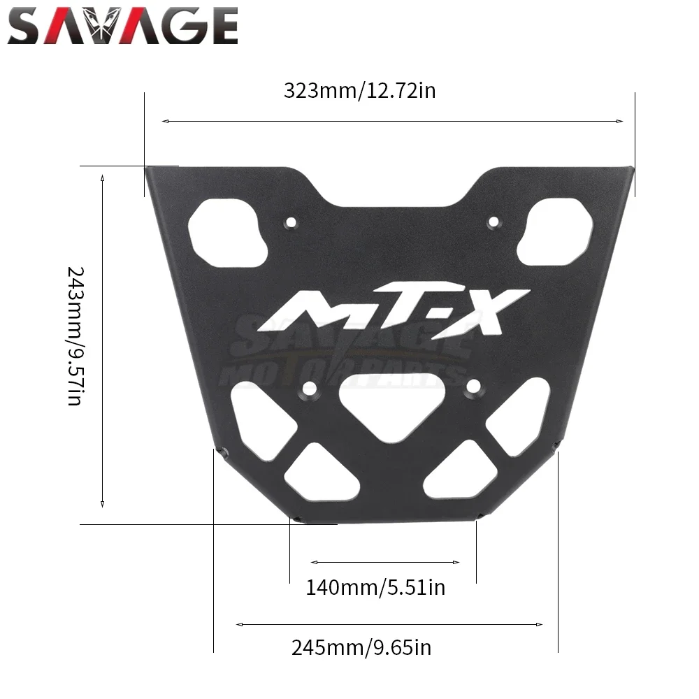 CFMOTO 800MT-X 2024 오토바이 부품용 800 MT-X 2025 리어 러기지 캐리어 랙, 수납 박스 선반 브래킷 테일 카고 지지대