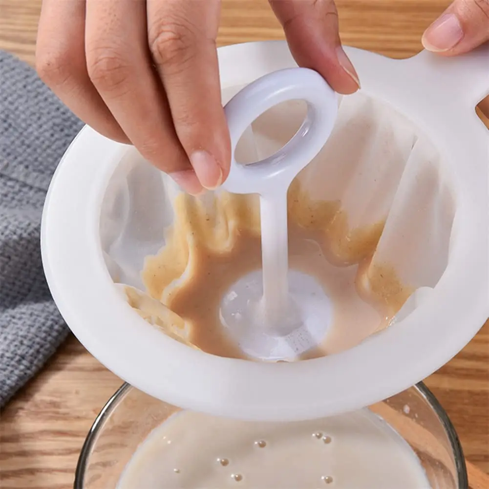 Juice Squeezing Leaking Net Kitchen Gadgets Kitchen Colander With Handle Household Soymilk Filter Tools Slag Separation Filter