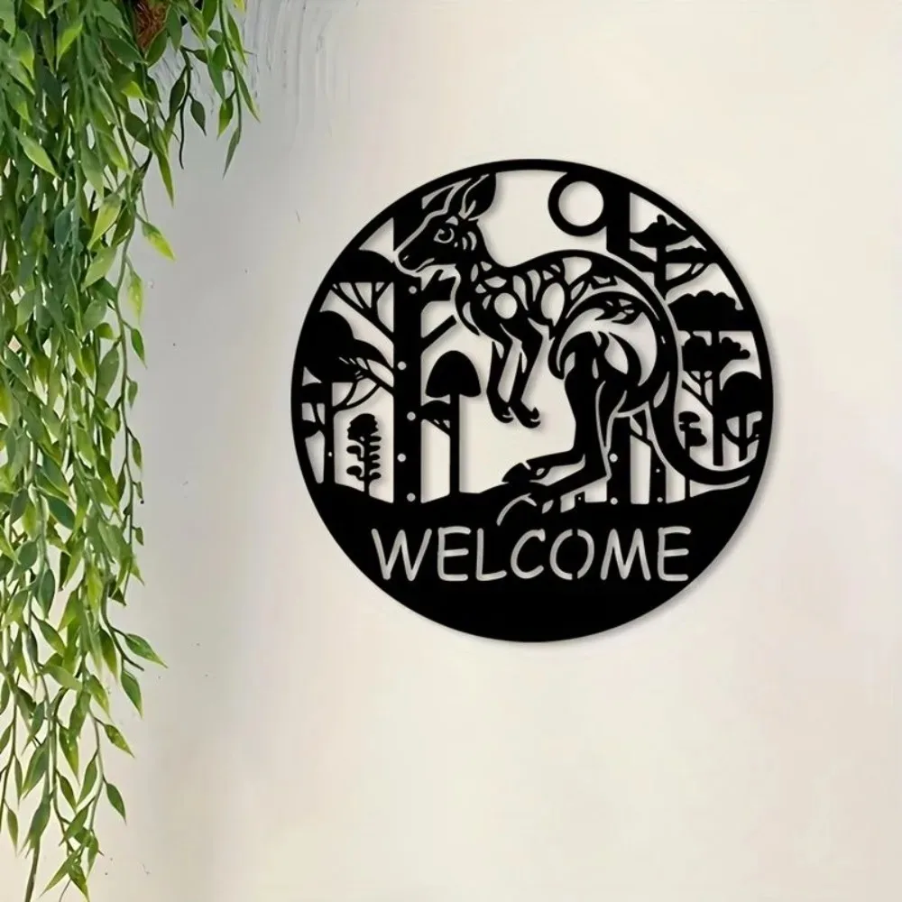 CIFBUY – décoration murale en fer forgé, résistante à la rouille et aux intempéries, décoration suspendue intérieure et extérieure, décoration moderne pour la maison, pour le salon