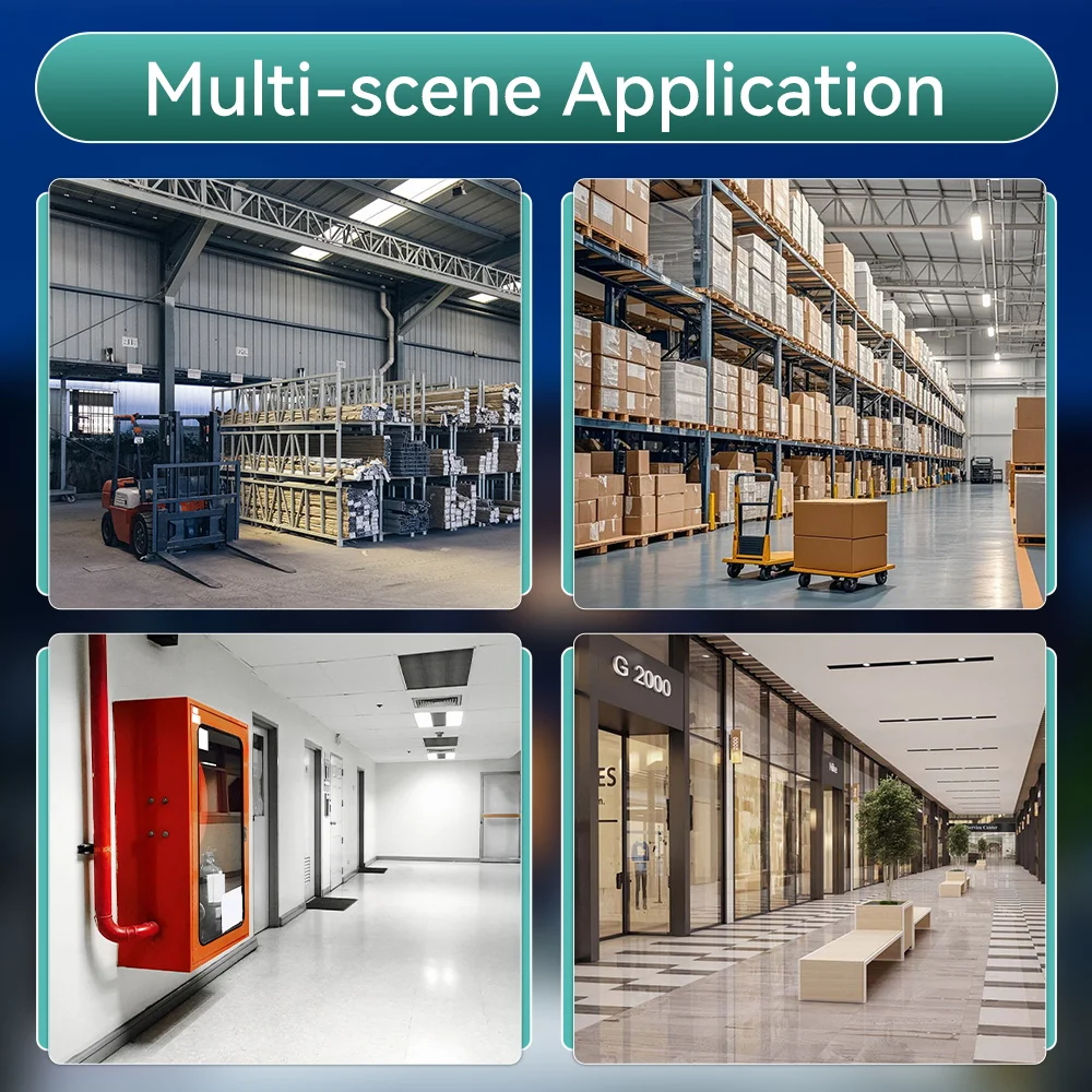 ضوء الطوارئ LED مصباح أمان لممر الطوارئ برأس مزدوج