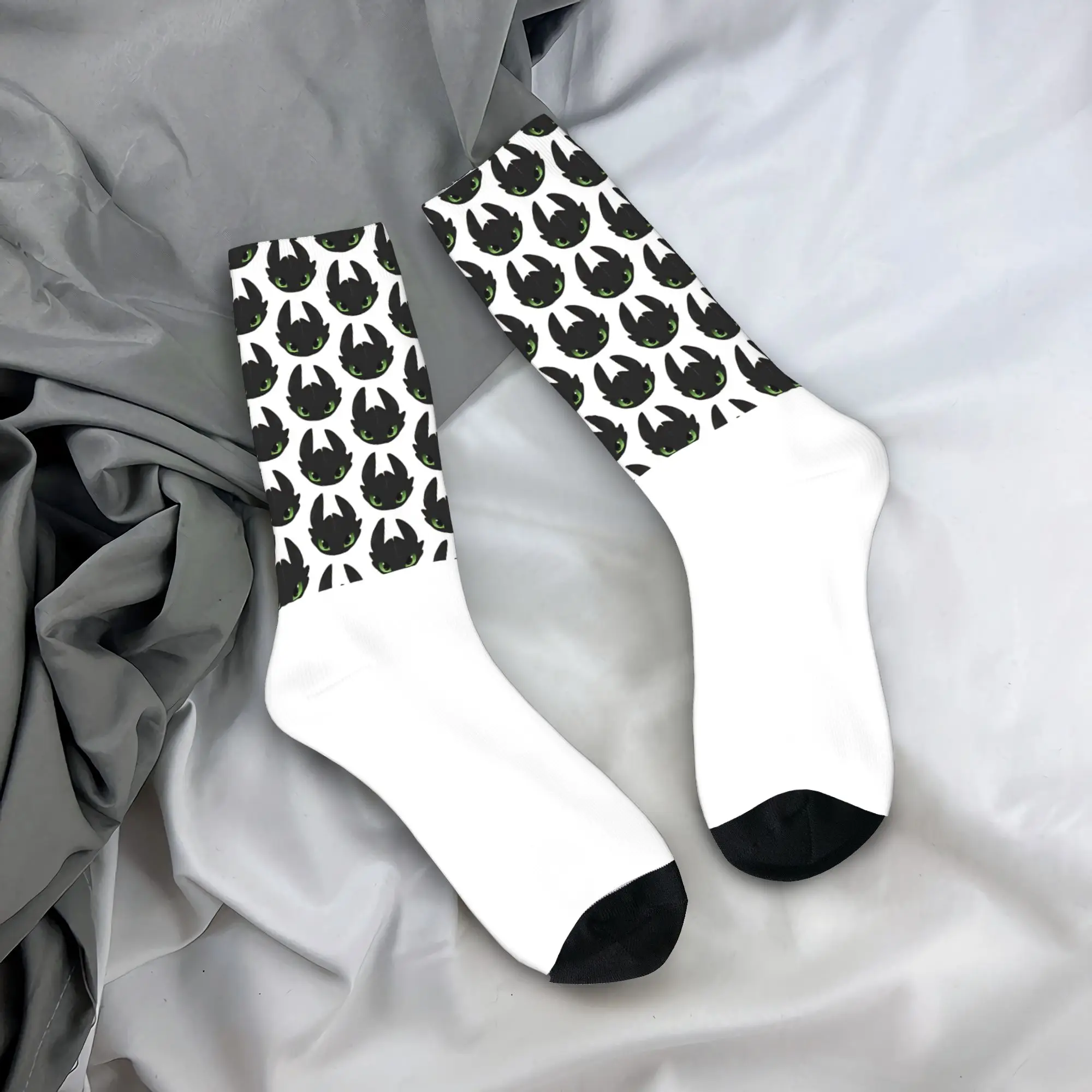 Dragon     Stockings t-Toothlesseed Design Casual Socks Autumn Anti Sweat Socks Couple Skateboard Warm Soft Socks