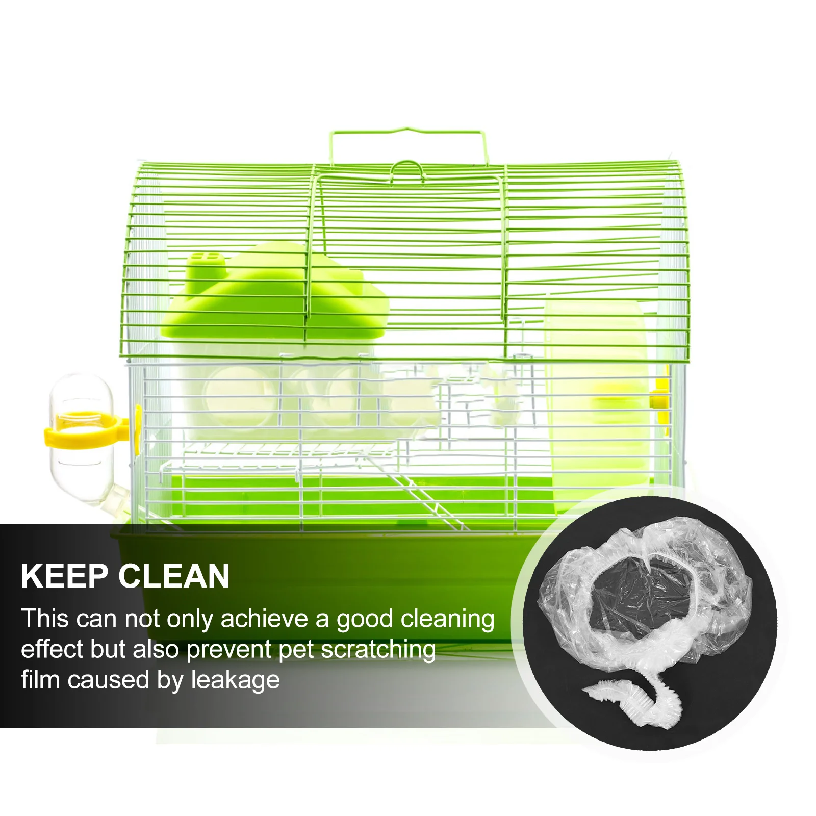 

50pcs Rabbit Liners Disposable Waterproof For Hamsters Rabbits Guinea Pigs Bunny Cage Cover Small Animal Cage Tray Film