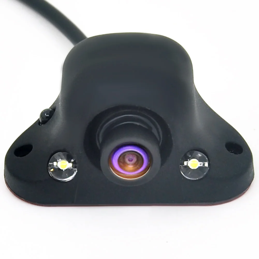 미니 CCD CCD 야간 360 도 자동차 후면 카메라, 전면 카메라, 전면 측면 후진 백업 카메라, 2 LED