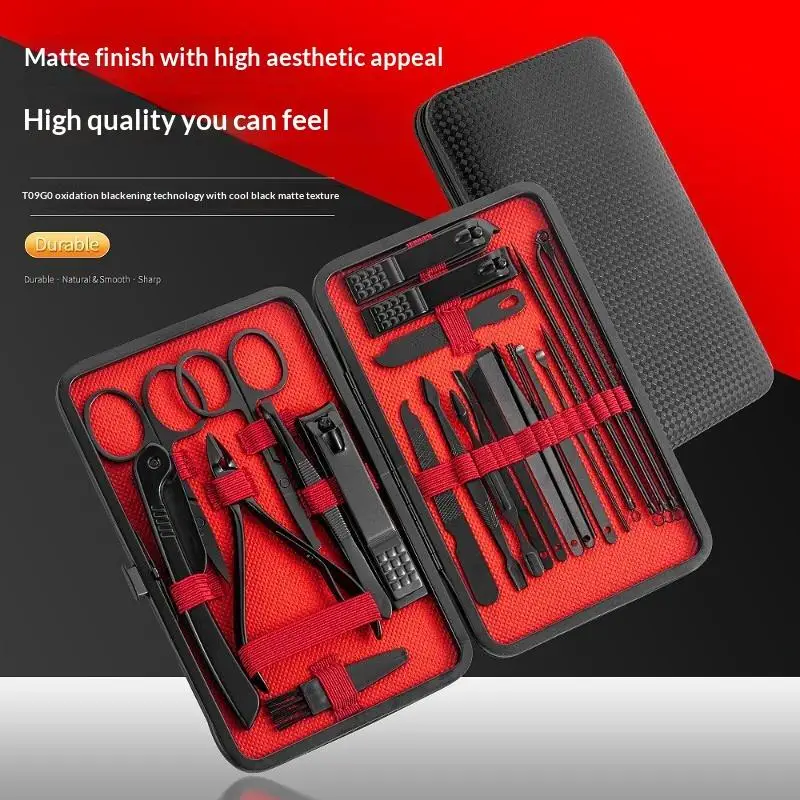 24Pcs Professional Nail Clipper Set Nail Clipper Manicure Nail Trimmer Pedicure Knife Toenail Cutters For Men Women