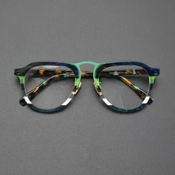 Spell multicolor fashion aviator glasses frame literary niche retro designer personality optics prescription myopia glasses