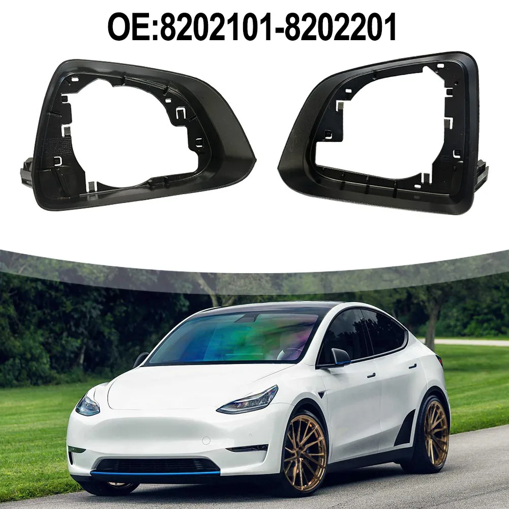 

Car Customization Mirror Frame Holder Model Y Mirrors Mirror Holder For Tesla Model Y Accessory Easy To Install