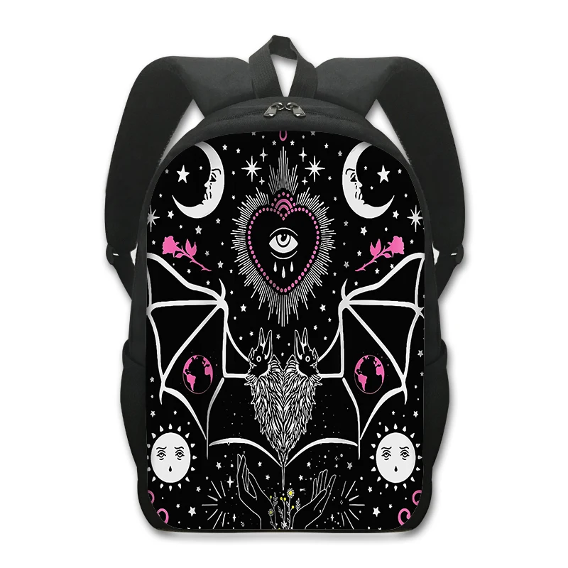 Gothic Bat Ghost Vampire Backpack for Teenager Boys Girls Children School Bags Student Laptop Bags Hip Hop Backpacks Bookbag