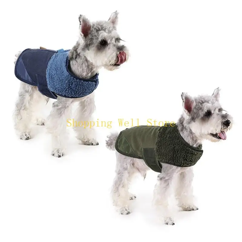 Imagen 4: Chaleco peludo perro kx4b para chaquetas para perros para acampar para caminar en invierno para mediano,