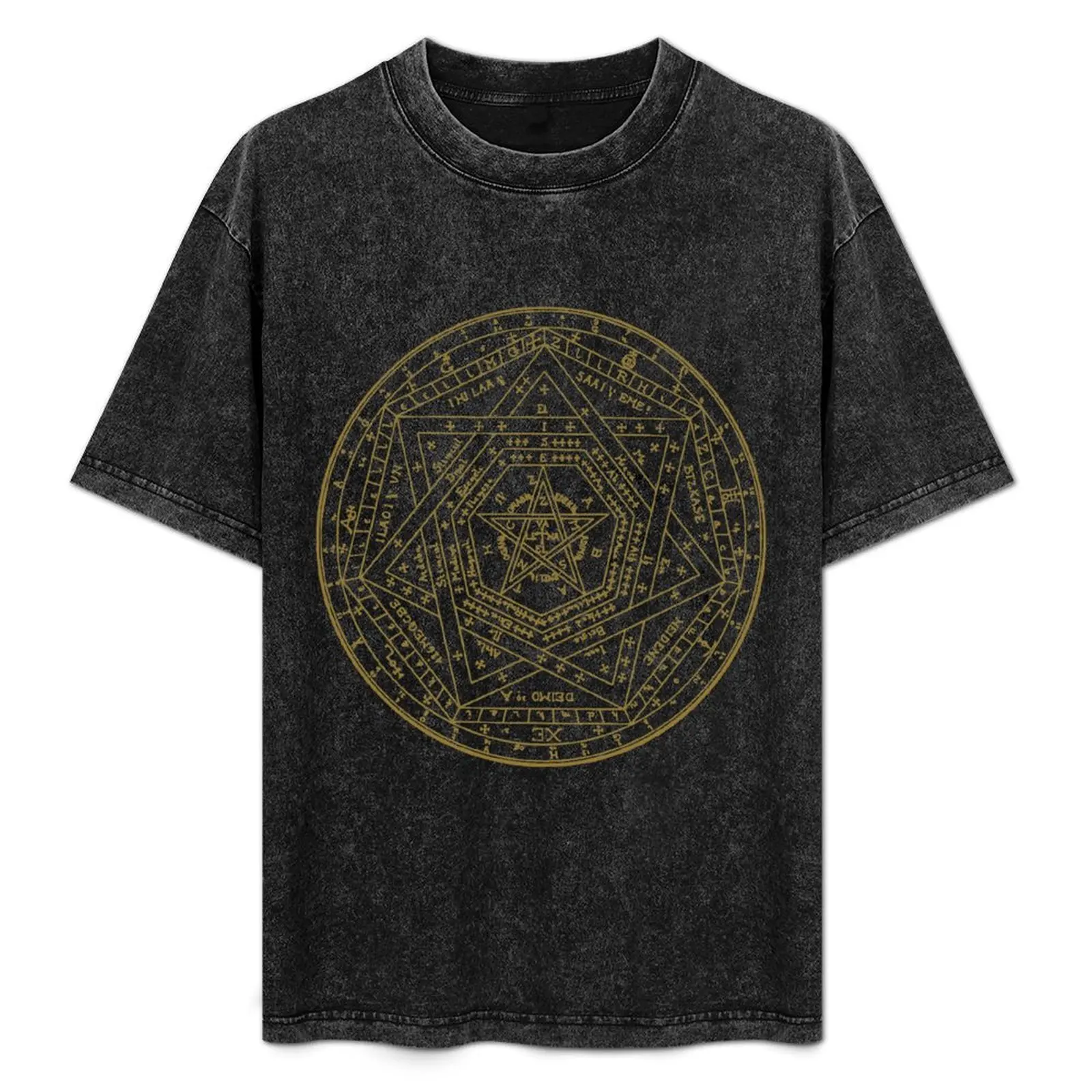 Sigillum Dei Aemeth Sigil of Ameth Enochian John Dee Symbol T-Shirt tops shirts graphic fruit of the loom mens t shirts