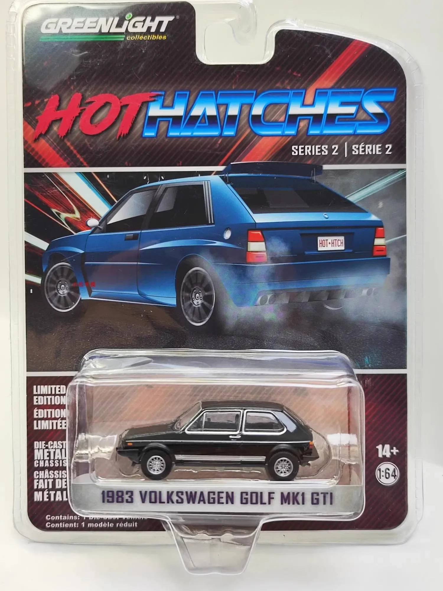 

1:64 1983 Volkswagen Golf Mk1 GTI литая под давлением модель автомобиля из металлического сплава, игрушки для коллекции подарков, добро пожаловать продукт