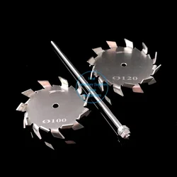 1piece Laboratory 3cm To 15cm 304 Stainless Steel Dispersing Disk, Round Sawtooth Type Stirring Paddle