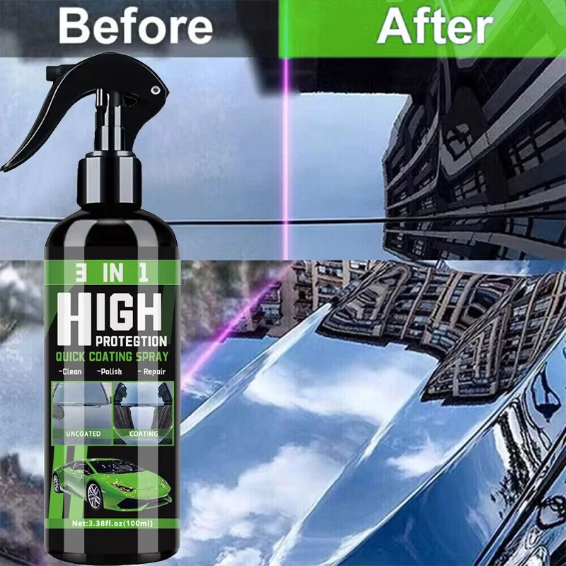 

Автомобильный нано-керамический спрей для покрытия - быстрая полировка краски, водостойкое гидрофобное стекло, средство для ухода за автомобилем