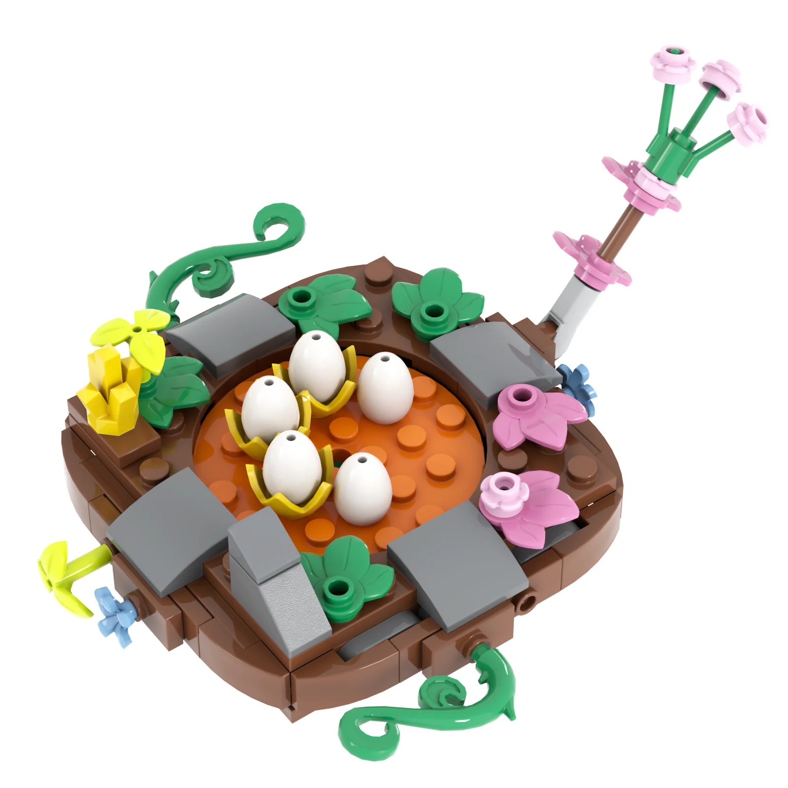 Jurassic Dinosaur Nest Baby Building Blocks Toys Collection