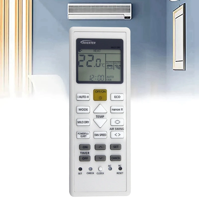 เปลี่ยนรีโมทคอนโทรล AC A75C16330 สําหรับเครื่องปรับอากาศ Panasonic A/C รีโมทคอนโทรล