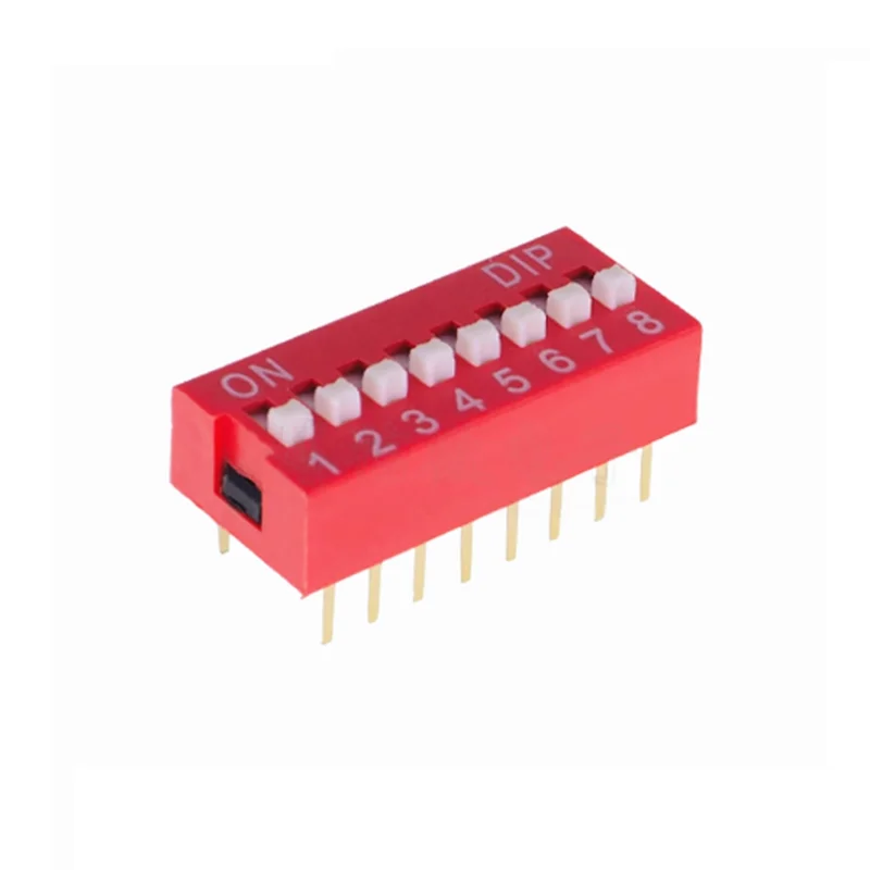 5PCS Slide Type Dip Switch Double Row Toggle Switches Module 2.54mm 1P2P3P4P5P6P7P8P9P10P-12PIN Position For Circuit Breadboards