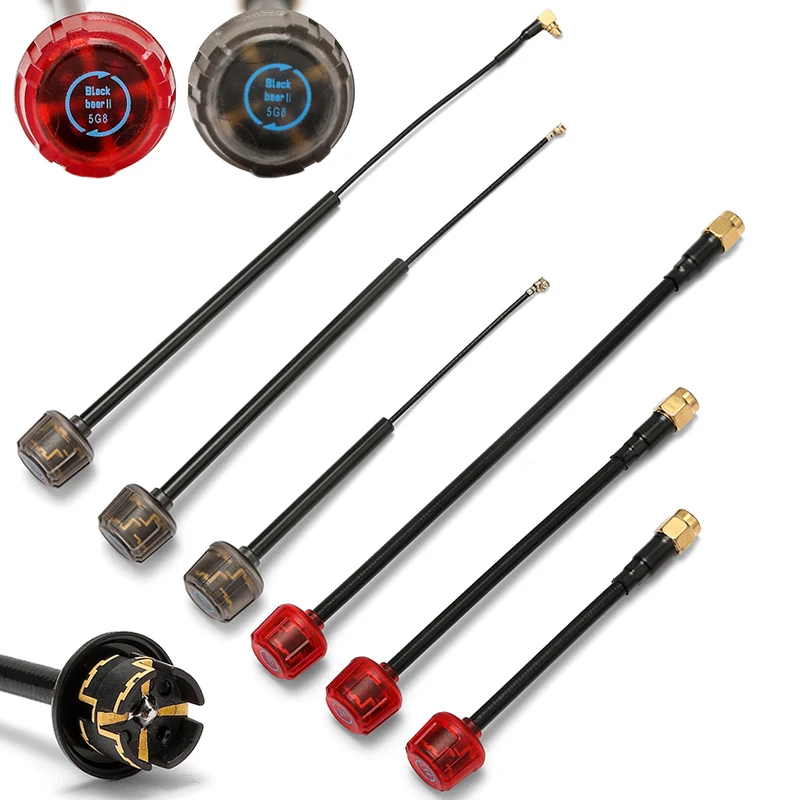 

5.8G Lollipop Antenna High Gain 3.5Dbi UFL LH/RH for Caddx VISTA Digital Black BearV2 Omnidirectional FPV Antenna Long Range