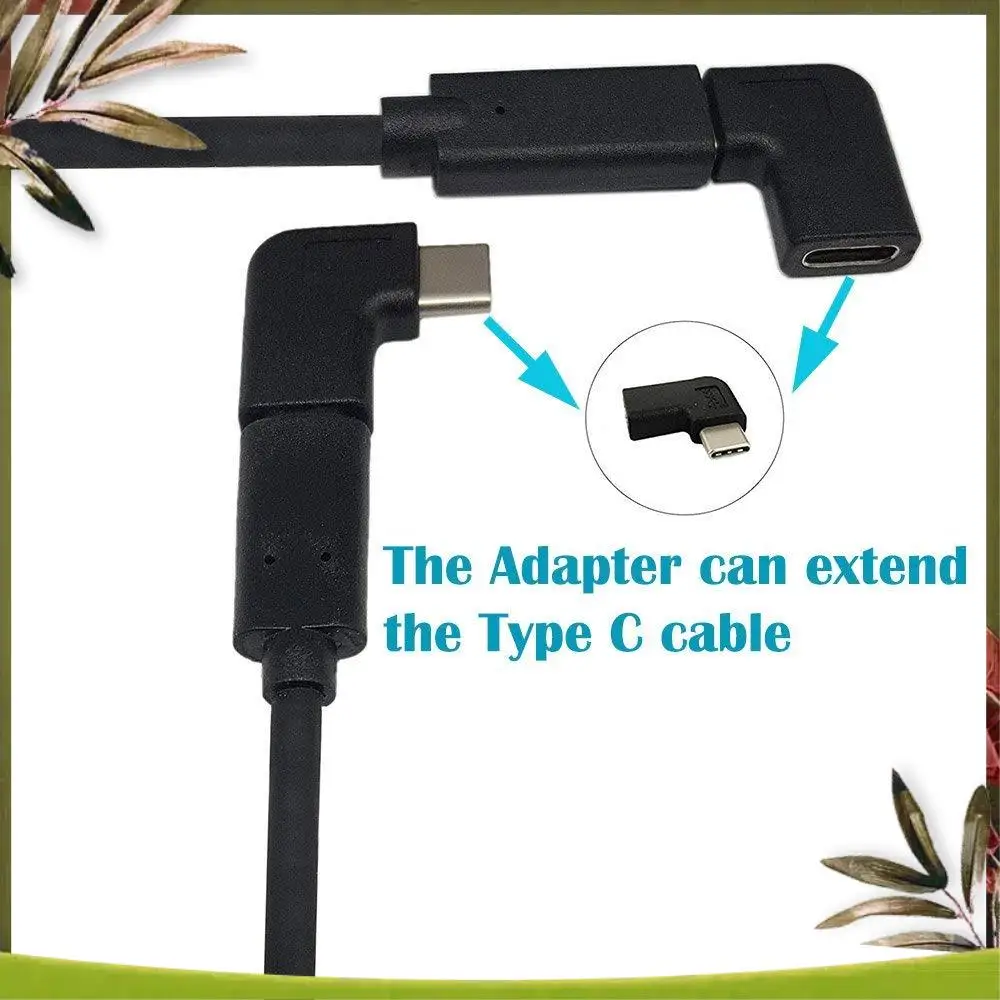 New-90 Degree USB C Type C Male To Female Adapter,Right & Left Upward & Downward Angled 90 Degree USB-C USB 3.1 Type-C Male To F