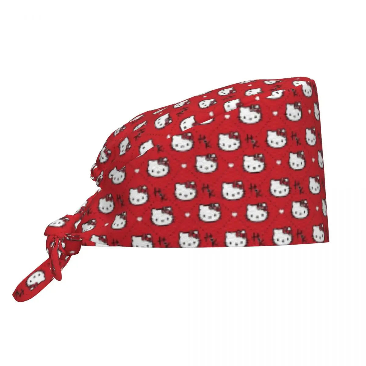

Custom Hello Kitty Working Cap Surgical Hats Men Women Cartoon Character Operating Room Cap Operator Hats Lab Works Hat