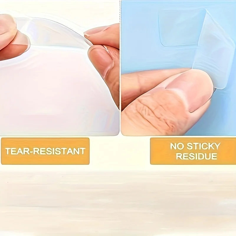 160 One/Roll, 12mm* 40mm, Laser, Transparent, White, Waterproof, Non-Stick, Durable Paper Labels for Office and Daily Use.