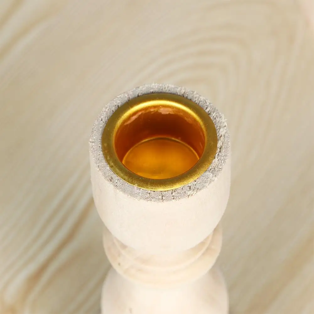 

Unpainted Craft Vintage Wood Home Decor Retro Candle Holder Candlestick Holder Wedding Decoration Wooden Pillar