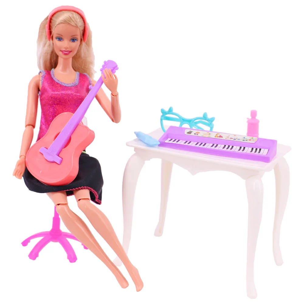 1/12 Dollhouse Mini Musical Instrument Model Classical Guitar Violin For Ob11 1/6 Blyth Barbis Doll Accessories Scene Model Toys