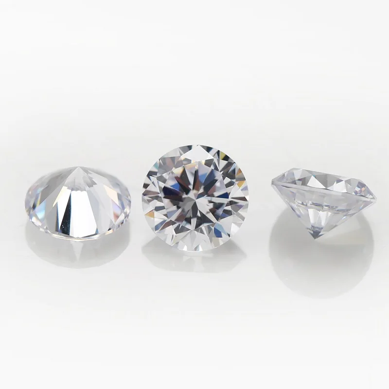 2000 Stück, Größe 0,7 mm bis 2,5 mm, runde, lose Zirkonia-Steine, Qualität AAAAA, weißer synthetischer Zirkonia-Edelstein für die Schmuckherstellung. – Detail 1