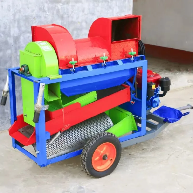LTT ，Small Multifunctional Thresher Automatic Rapeseed Corn Thresher Household