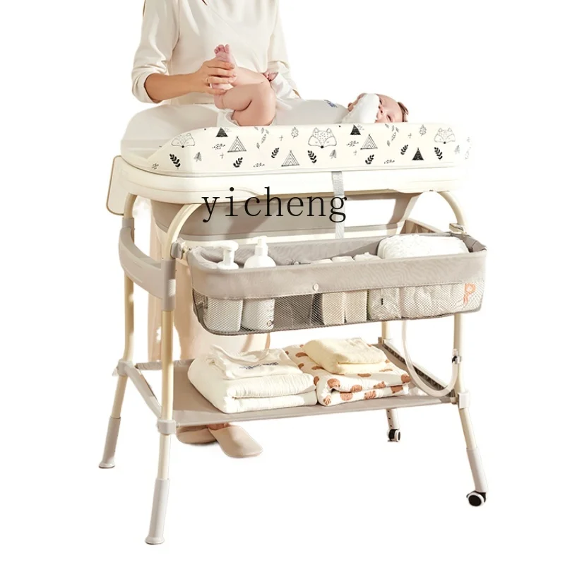 

XL Diaper-Changing Table Baby Care Desk Multifunctional Storage with Bathtub Baby Care Table