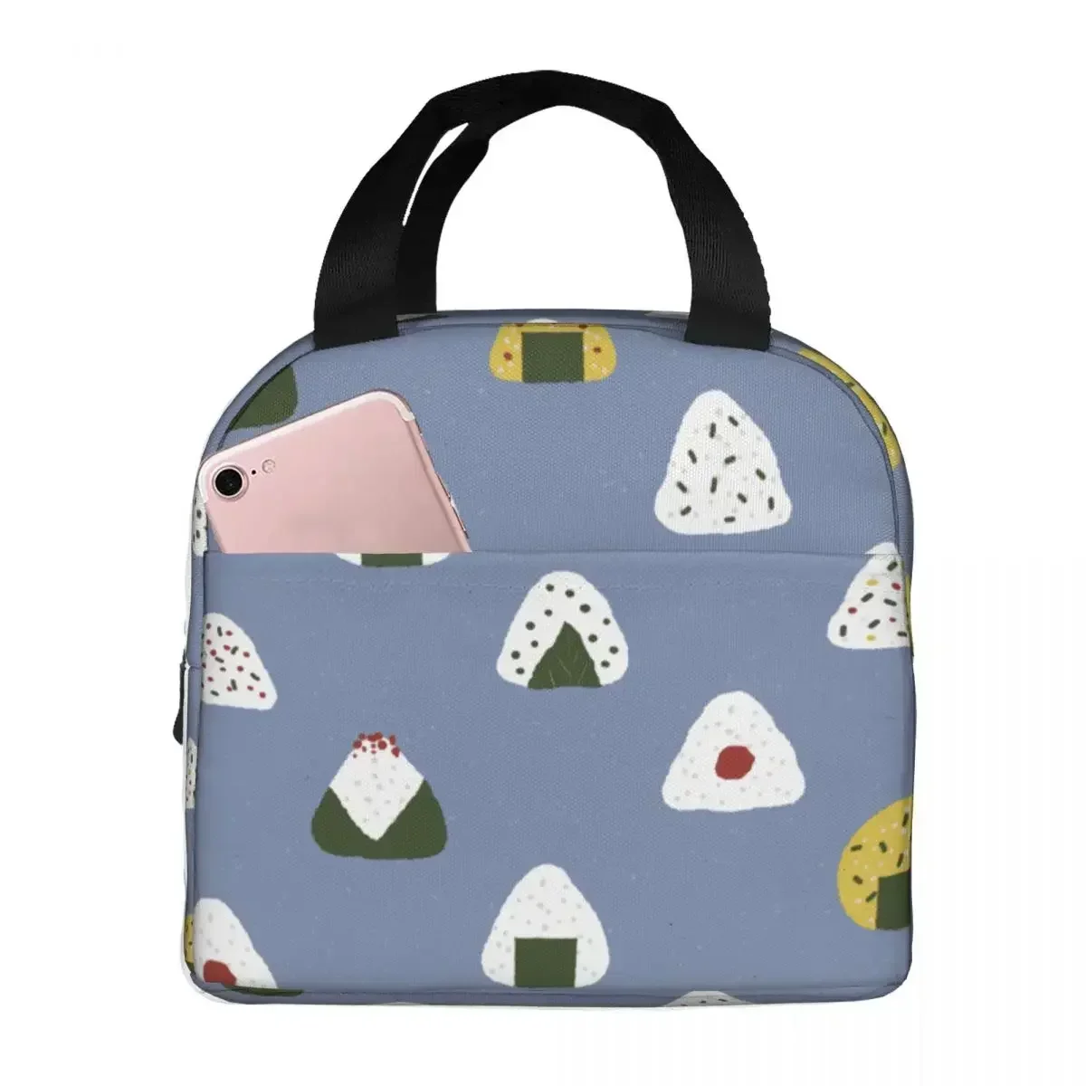 

Lunch Bags for Men Women Onigiri Insulated Cooler Bags Portable Work Cute Oxford Lunch Box Food Storage Bags