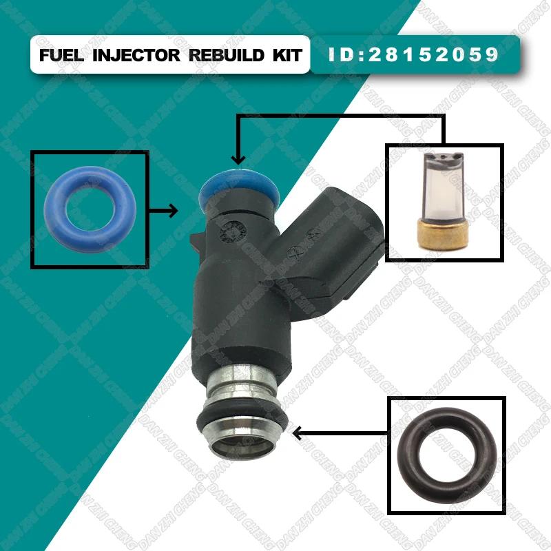 

Fuel Injector Service Repair Kit Filters Orings Seals Grommets for CHANA Alsvin V5 OEM: 28152059 2815 2059