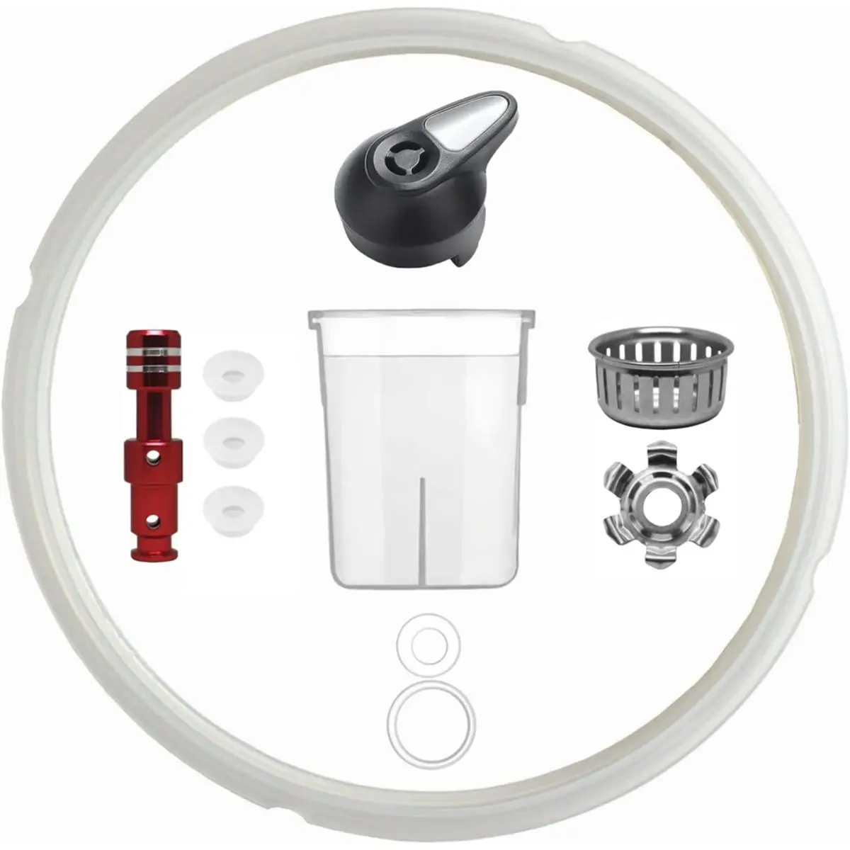 A88M Replacement Parts for LUX80 8QT Includes Steam Release Handle, Sealing Ring, Float Valve, Anti-Block Shield
